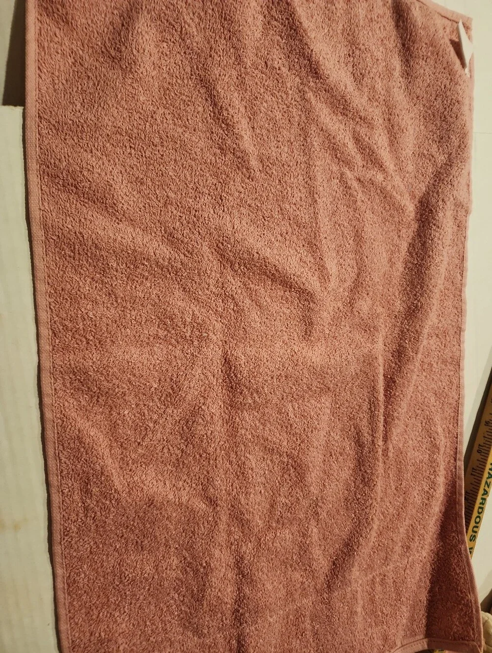 Cannon Vintage Hand Towel Wash Cloth Pink Shell-Trim Bath Set Lace Cotton Cream